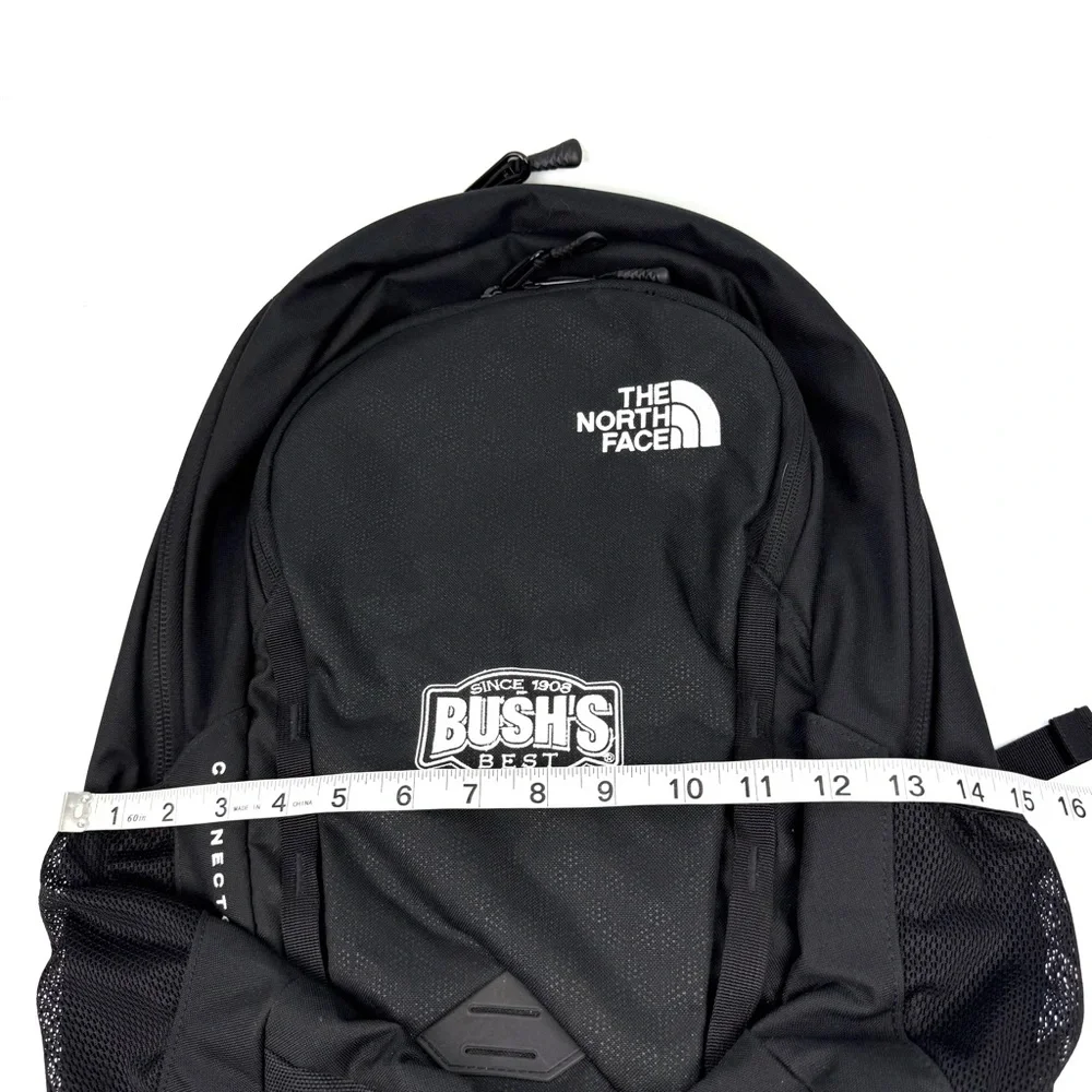 The North‎ Face Connector Backpack Bush Logo Black Canvas Used Once